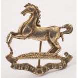 A WWI period silver gilt Kings Regiment (Liverpool) sweetheart brooch:.