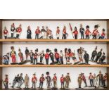 A group of hand painted diecast soldiers of various British Regiments:,