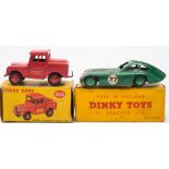 Dinky 255 land Rover 'Mersey Tunnel Police', together with 163 Bristol 450 Sports Coupe:,