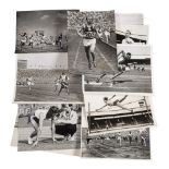 OF OLYMPIC AND SPORTING INTEREST: A collection of monochrome press photographs from the XIV
