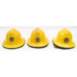 Three Cromwell pattern helmets for Devon Fire Service:,