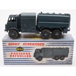 Dinky 642 RAF Pressure Refueller:, grey with driver RAF roundel and two hook,