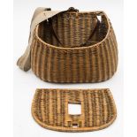A bow front wicker creel:..