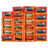 Hornby, twenty two assorted items of 00/H0 rolling stock: includes, mineral wagons, tank wagons,