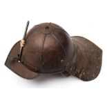 A 20th century Civil War lobster tail helmet:, of typical form.