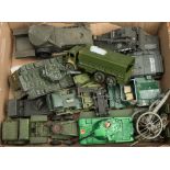 Dinky, Corgi and others, a military vehicle group:, including a Dinky 10 Ton Army Lorry No 622.
