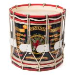 A London Scottish regimental rope-tensioned side drum:,