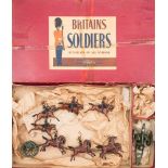 Britains set 39 Royal horse Artillery:, including six horse team with three riders,