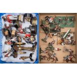 A small group of hand painted Napoleonic period soldiers:, including Napoleon,