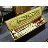 An early 20th century cased 'Thor's Croquet' set by Slazenger, London:,