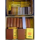 A set of thirty six Wisden's Cricketers' Almanac 1934-1977:, soft and hard covers.