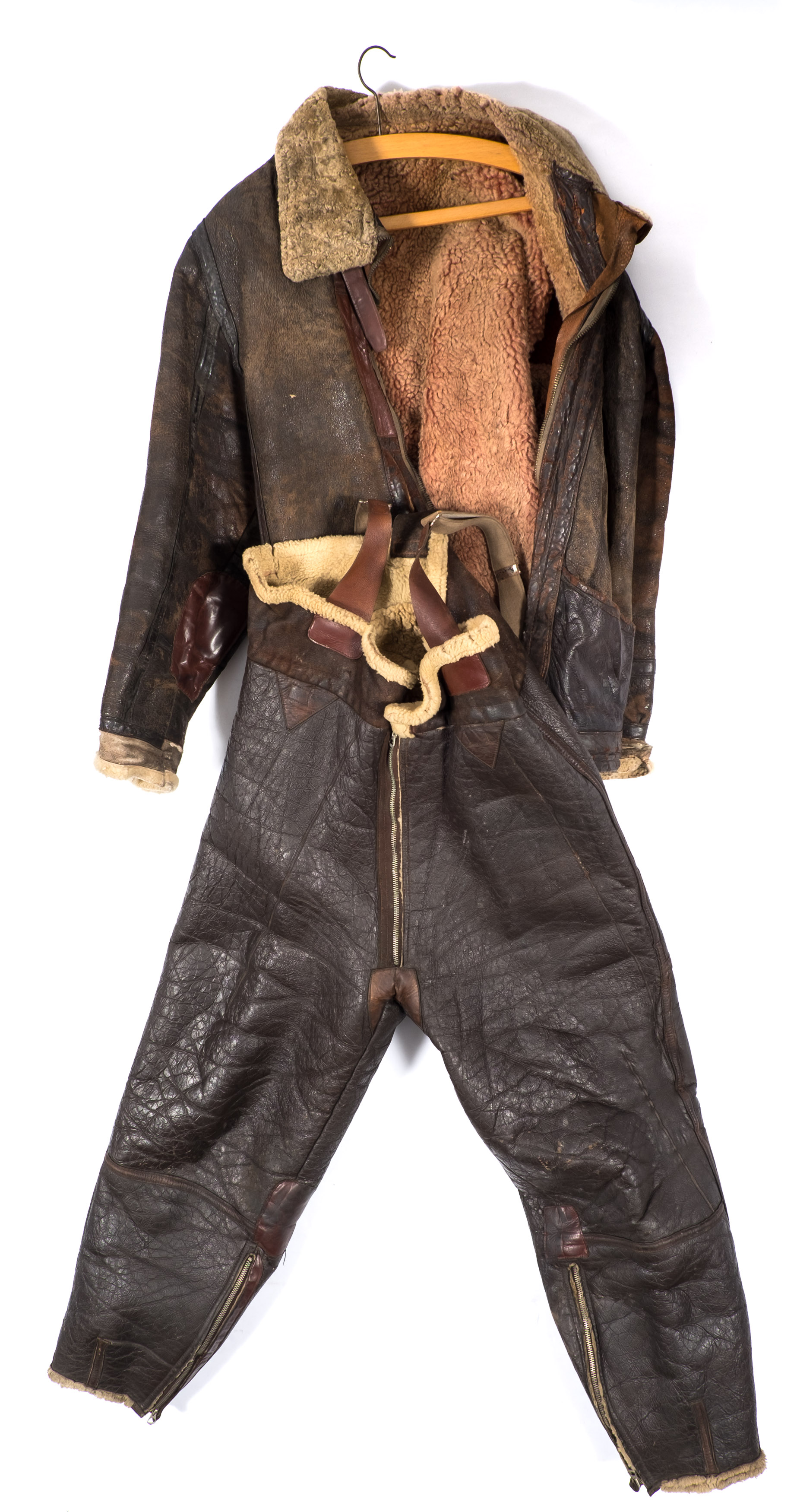A WWII American pattern flying jacket and matching flying trousers: (2)..