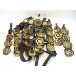 A group of seven Victorian martingales and heavy horse tack:,