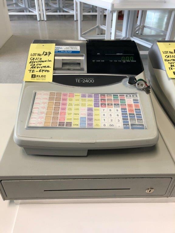 Option of lots: 127 } } } } } } } } } Caisse enregistreuse CASIO # TE 2400