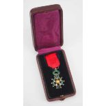 2.1.) Europa Frankreich: Orden der Ehrenlegion, 10. Modell (1951-1962), Miniatur mit Diamant-Besatz,
