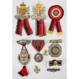 1.1.) Kaiserreich (bis 1933) Kriegerverein: Sammlung von Württemberger-Kriegervereinsabzeichen.