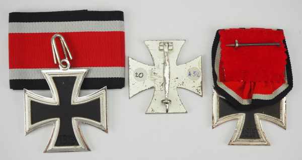 1.3.) Bundesrepublik Deutschland und DDR 1957er: Lot Eiserne Kreuze.1.) Ritterkreuz des Eisernen - Image 2 of 2
