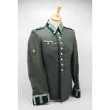 4.1.) Uniformen / Kopfbedeckungen Wehrmacht: Waffenrock eines Oberfeldwebel des Gebirgs-Jäger-