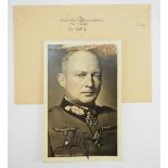 3.3.) Autographen Kluge, Günther von.(1882-1944). Generalfeldmarschall und Oberbefehlshaber der 4.