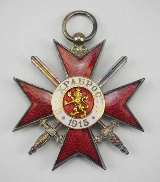 2.1.) Europa Bulgarien: Militärorden für Tapferkeit, 3. Modell (1915-1918), 4. Klasse, 2. Stufe.