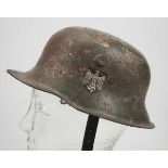 4.1.) Uniformen / Kopfbedeckungen Wehrmacht: Kinder-Stahlhem - Doppelemblem.Eisenglocke, mit