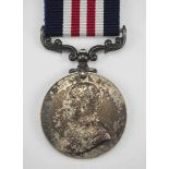 2.1.) Europa Großbritannien: Military Medaille, Georg V.Silber, ohne Randinschrift, an beweglicher