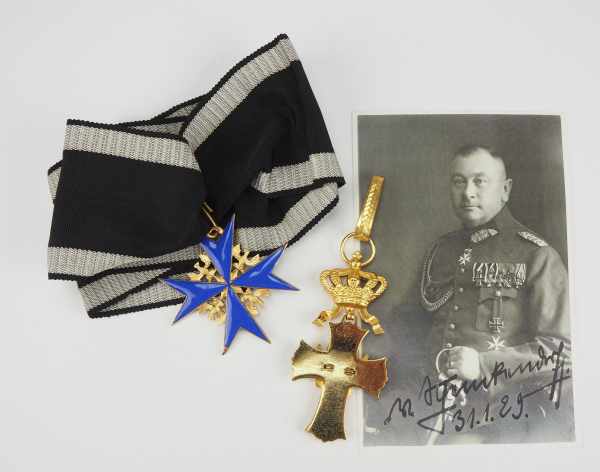 5.1.) Sammleranfertigungen Preussen: Orden Pour le Mérite, für Kriegsverdienste und Deutschritter- - Image 2 of 3