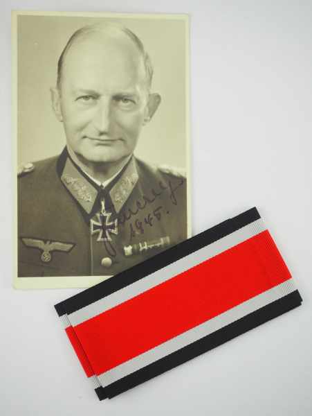 1.2.) Deutsches Reich (1933-45) Band zum Ritterkreuz des Eisernen Kreuzes - Generalleutnant Max