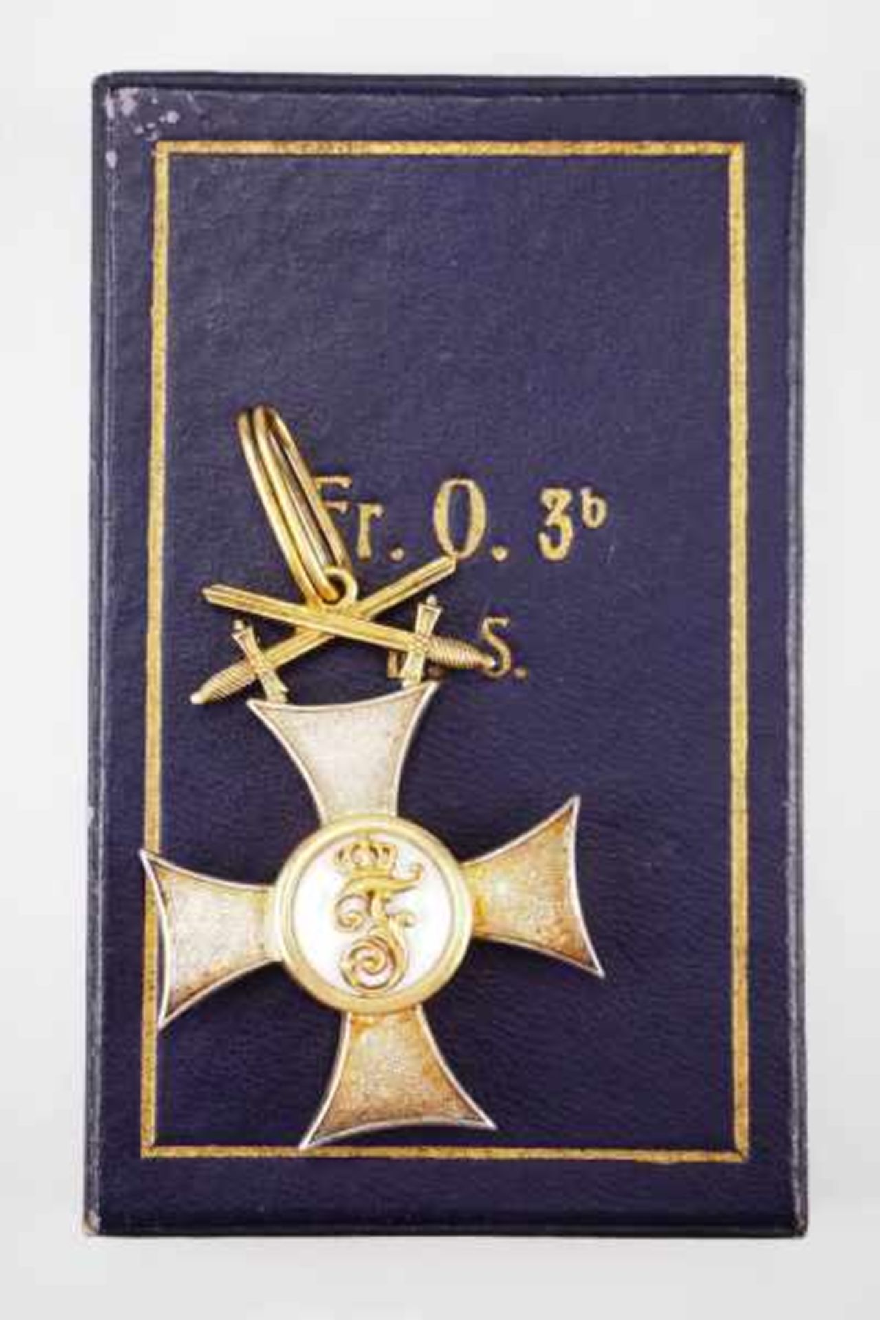 1.1.) Kaiserreich (bis 1933) Württemberg: Friedrichsorden, Ritterkreuz 2. Klasse, mit Schwertern, im