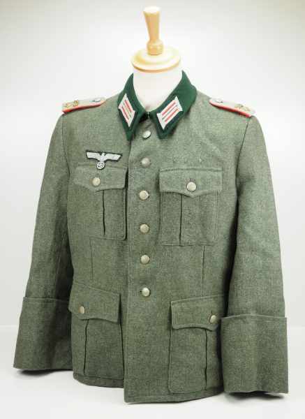 4.1.) Uniformen / Kopfbedeckungen Wehrmacht: Feldbluse eines Oberleutnants des Artillerie-Regiment