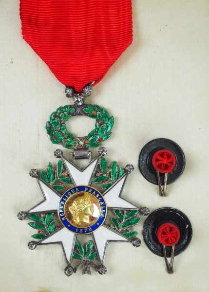 2.1.) Europa Frankreich: Orden der Ehrenlegion, 8. Modell (1870-1951), Ritterkreuz in - Image 2 of 5