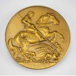 1.3.) Bundesrepublik Deutschland und DDR BND: Sankt-Georgs-Medaille, 1. Typ (1956-1969), in Bronze.