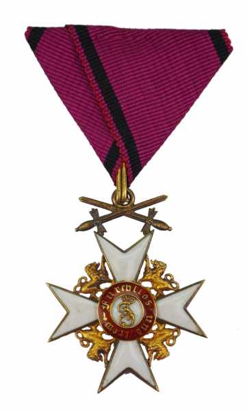 1.1.) Kaiserreich (bis 1933) Württemberg: Orden der Württembergischen Krone, Ritterkreuz 1. Klasse