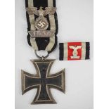 1.2.) Deutsches Reich (1933-45) Wiederholungsspange, 1939 zum Eisernen Kreuz, 2. Klasse.Spange in