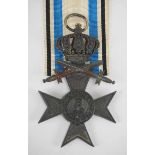 1.1.) Kaiserreich (bis 1933) Bayern: Militär-Verdienstkreuz, 3. Klasse mit Krone und Schwertern -
