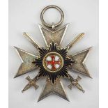 1.1.) Kaiserreich (bis 1933) Waldeck: Verdienstkreuz, 4. Klasse mit Schwertern.Silber, teilweise