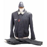 4.1.) Uniformen / Kopfbedeckungen Luftwaffe: Uniformensemble eines Unteroffiziers der Luftwaffen