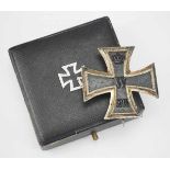 1.1.) Kaiserreich (bis 1933) Preussen: Eisernes Kreuz, 1914, 1. Klasse, im Etui - KO.Geschwärzter