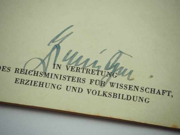 3.1.) Urkunden / Dokumente Patent zur Studienrätin für eine Dr. Studienassessorin.Doppelblatt, - Image 2 of 3