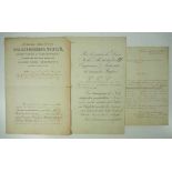3.1.) Urkunden / Dokumente Russland: Orden der hl. Anna, 2. Klasse Urkunde für den franz. Colonel