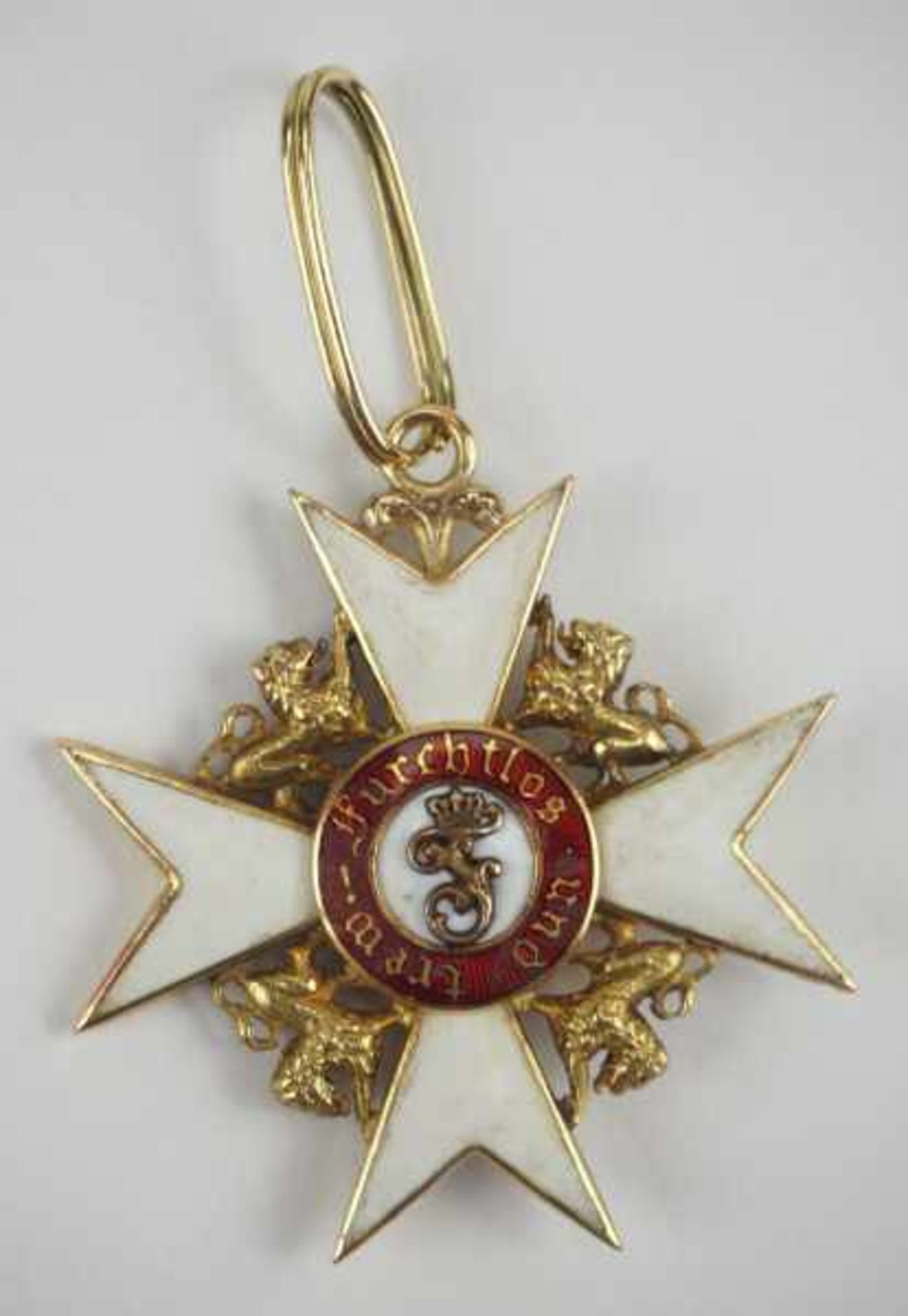 1.1.) Kaiserreich (bis 1933) Württemberg: Orden der Württembergischen Krone, Ritterkreuz (mit - Image 4 of 4