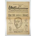 6.1.) Literatur Hessenhammer - Nationalsozialistisches Kampfblatt.Illustrierte Wahl-Nummer, 8