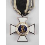 1.1.) Kaiserreich (bis 1933) Bayern: Militär-Sanitäts-Orden, 2. Klasse.Silber, die Medaillons