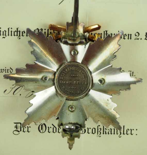 1.1.) Kaiserreich (bis 1933) Bayern: Militär-Verdienst-Orden, Stern zur 2. Klasse, mit Schwertern - Image 6 of 8