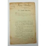 3.1.) Urkunden / Dokumente Frankreich: Patent für den Brigadegeneral der Napoleonischen Armee