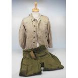 4.1.) Uniformen / Kopfbedeckungen Wehrmacht: Drillich Jacke und Hose.1.) Jacke: Weißes Drillich-