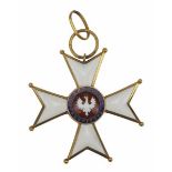 2.1.) Europa Polen: Orden Polonia Restituta, 1. Modell (1939-1945), Großkreuz Kleinod.Bronze