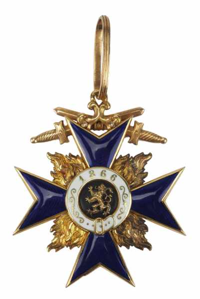 1.1.) Kaiserreich (bis 1933) Bayern: Militär-Verdienst-Orden, Kreuz 2. Klasse mit Schwertern.Gold, - Image 2 of 6