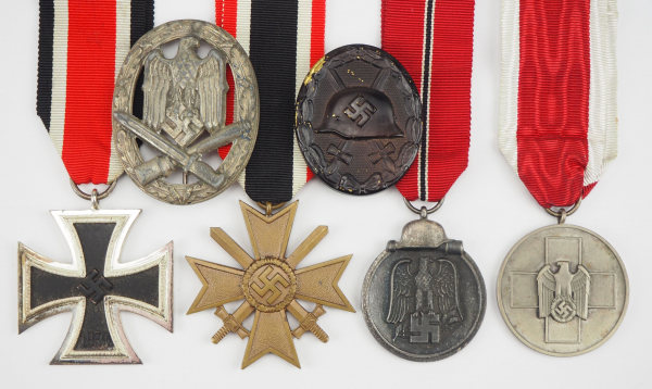 1.2.) Deutsches Reich (1933-45) Nachlass mit 6 Auszeichnungen.1.) Eisernes Kreuz, 1939, 2. Klasse;