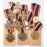 1.2.) Deutsches Reich (1933-45) Lot von 10 Kriegsverdienstkreuzen.Diverse, 2. Klassen mit und ohne